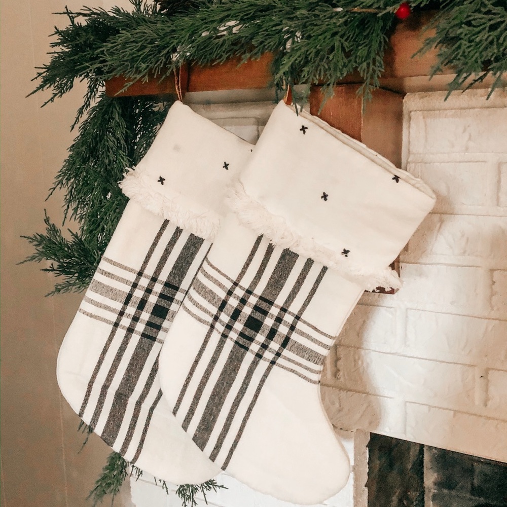 Hearth & Hand Plaid Stocking (Set of 2)